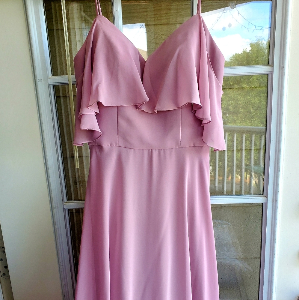 Full length pink bridal gown 💓